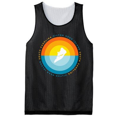 Hilton Head South Carolina Sunset Mesh Reversible Basketball Jersey Tank