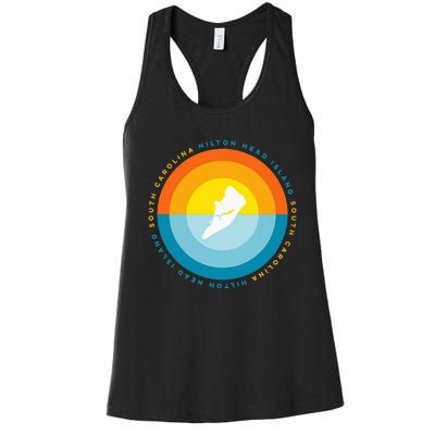 Hilton Head South Carolina Sunset Women's Racerback Tank