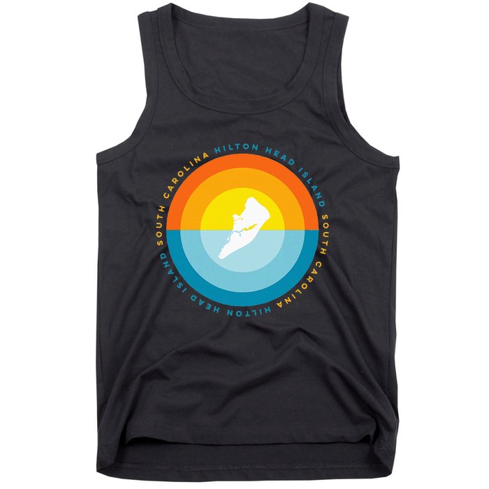 Hilton Head South Carolina Sunset Tank Top