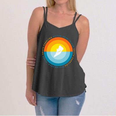 Hilton Head South Carolina Sunset Women's Strappy Tank