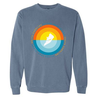 Hilton Head South Carolina Sunset Garment-Dyed Sweatshirt