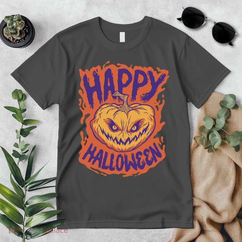 Happy Halloween Spooky Pumpkin Premium T-Shirt