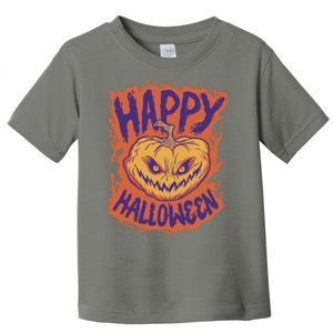 Happy Halloween Spooky Pumpkin Toddler T-Shirt