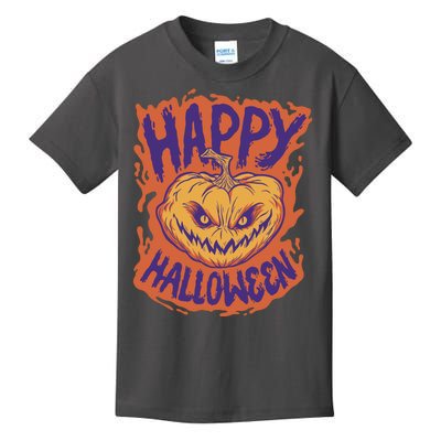 Happy Halloween Spooky Pumpkin Kids T-Shirt