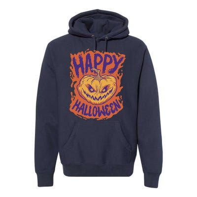 Happy Halloween Spooky Pumpkin Premium Hoodie