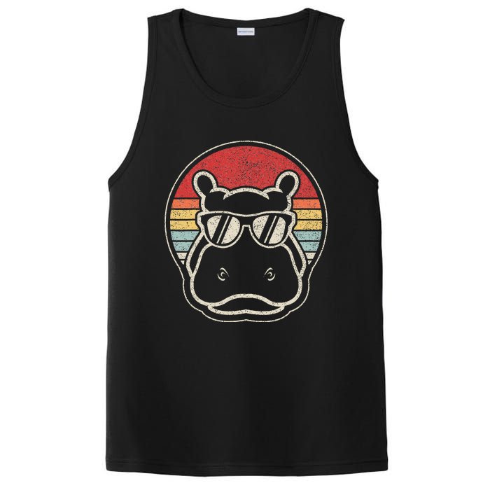 Hippo Hippopotamus Sunglass PosiCharge Competitor Tank