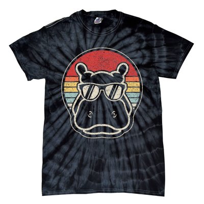 Hippo Hippopotamus Sunglass Tie-Dye T-Shirt