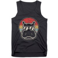 Hippo Hippopotamus Sunglass Tank Top