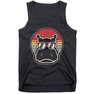 Hippo Hippopotamus Sunglass Tank Top