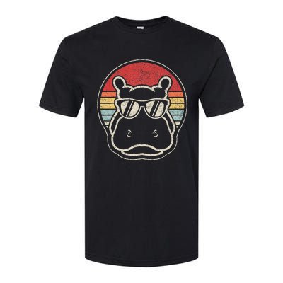 Hippo Hippopotamus Sunglass Softstyle CVC T-Shirt