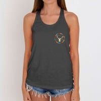 Hello Hunting Season Goodbye Husband Deer Hunting Women's Knotted Racerback Tank