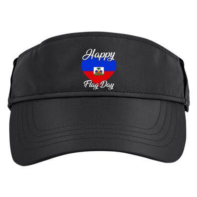 Haiti Heritage Since 1804 Proud Zoe Happy Haitian Flag Day Adult Drive Performance Visor