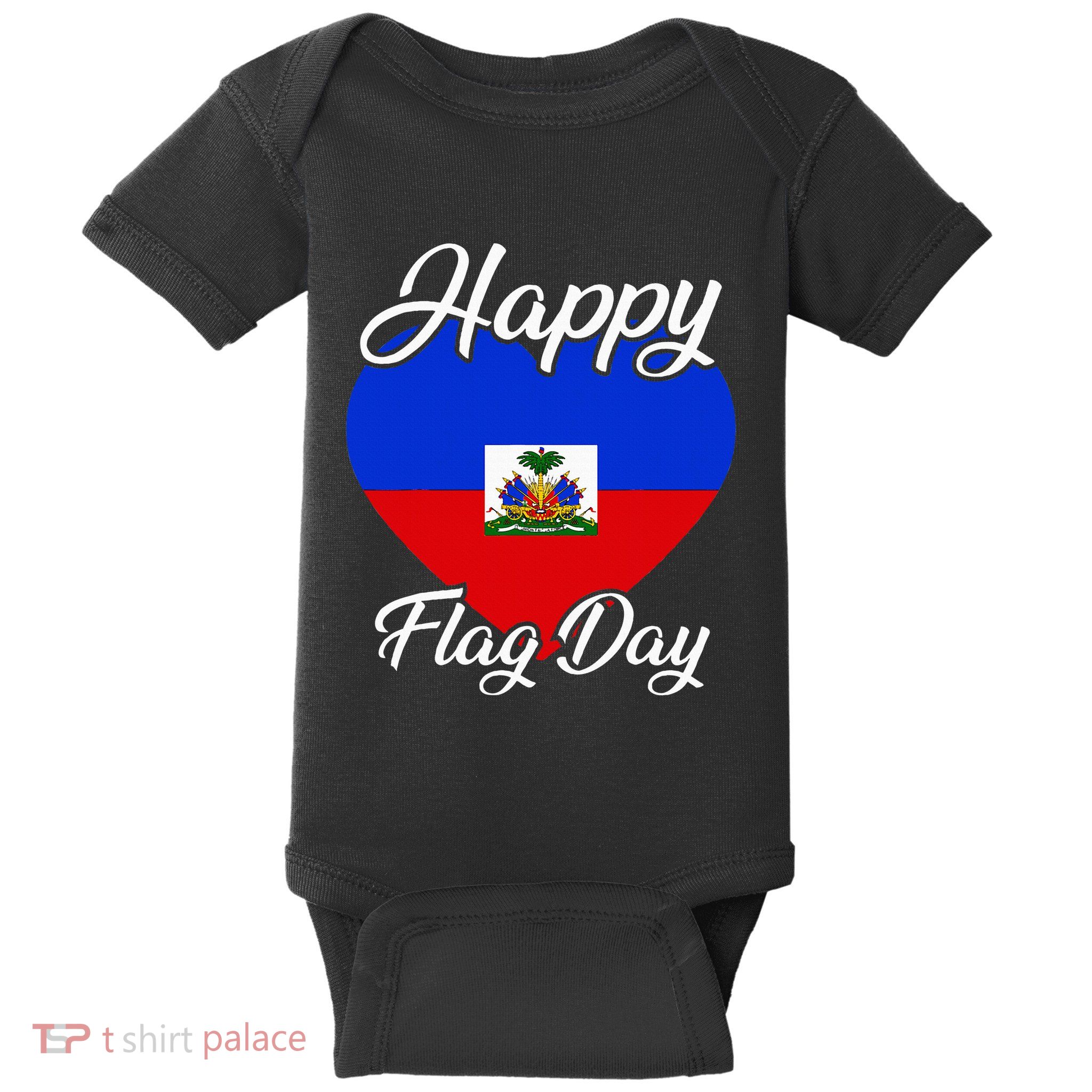 Haiti Heritage Since 1804 Proud Zoe Happy Haitian Flag Day Baby Bodysuit