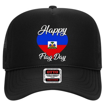 Haiti Heritage Since 1804 Proud Zoe Happy Haitian Flag Day Trucker Hat