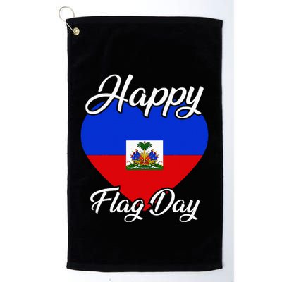 Haiti Heritage Since 1804 Proud Zoe Happy Haitian Flag Day Golf Towel