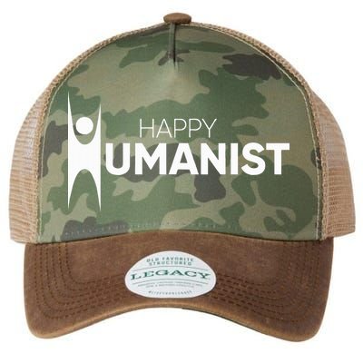 Happy Humanist Symbol Atheist Atheism Secular Legacy Tie Dye Trucker Hat