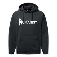 Happy Humanist Symbol Atheist Atheism Secular Performance Fleece Hoodie