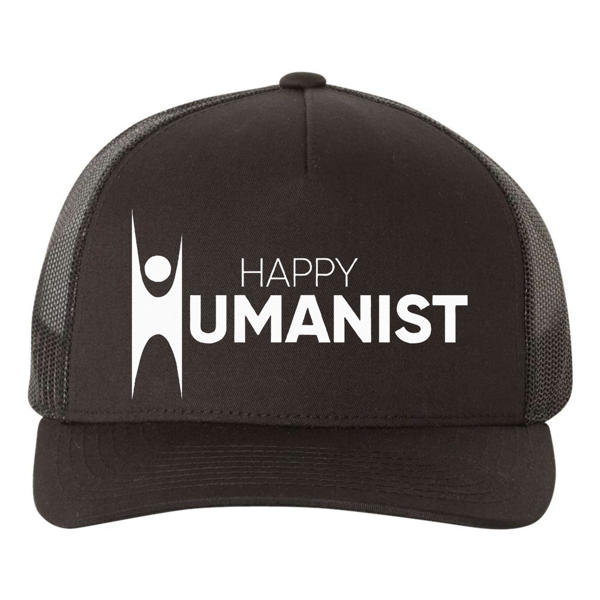 Happy Humanist Symbol Atheist Atheism Secular Yupoong Adult 5-Panel Trucker Hat