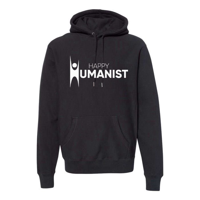 Happy Humanist Symbol Atheist Atheism Secular Premium Hoodie