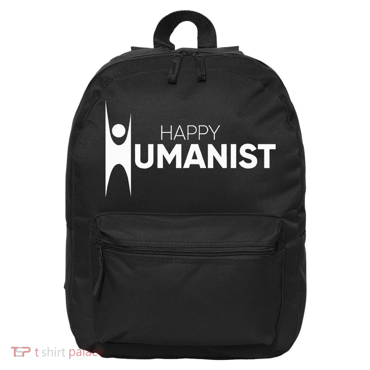 Happy Humanist Symbol Atheist Atheism Secular 16 in Basic Backpack