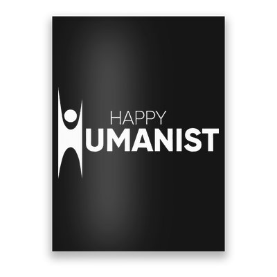 Happy Humanist Symbol Atheist Atheism Secular Poster