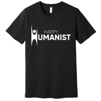 Happy Humanist Symbol Atheist Atheism Secular Premium T-Shirt