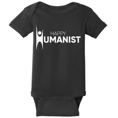 Happy Humanist Symbol Atheist Atheism Secular Baby Bodysuit