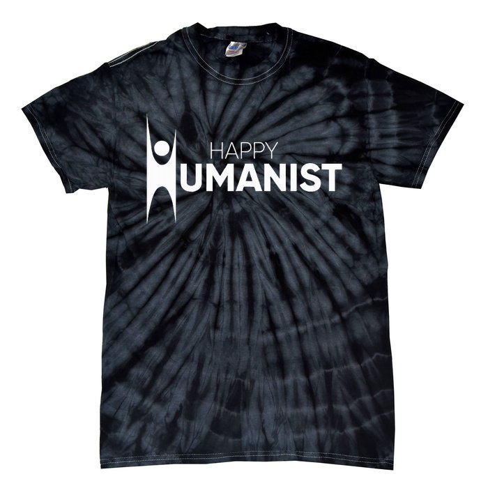 Happy Humanist Symbol Atheist Atheism Secular Tie-Dye T-Shirt