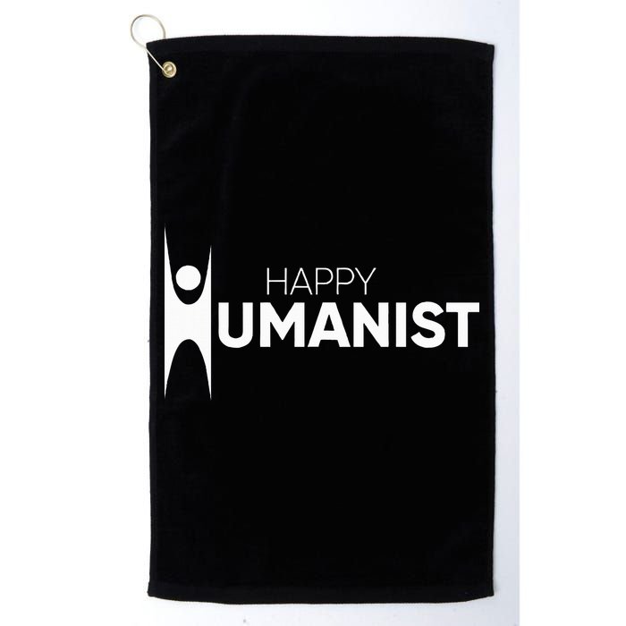 Happy Humanist Symbol Atheist Atheism Secular Golf Towel