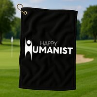 Happy Humanist Symbol Atheist Atheism Secular Golf Towel