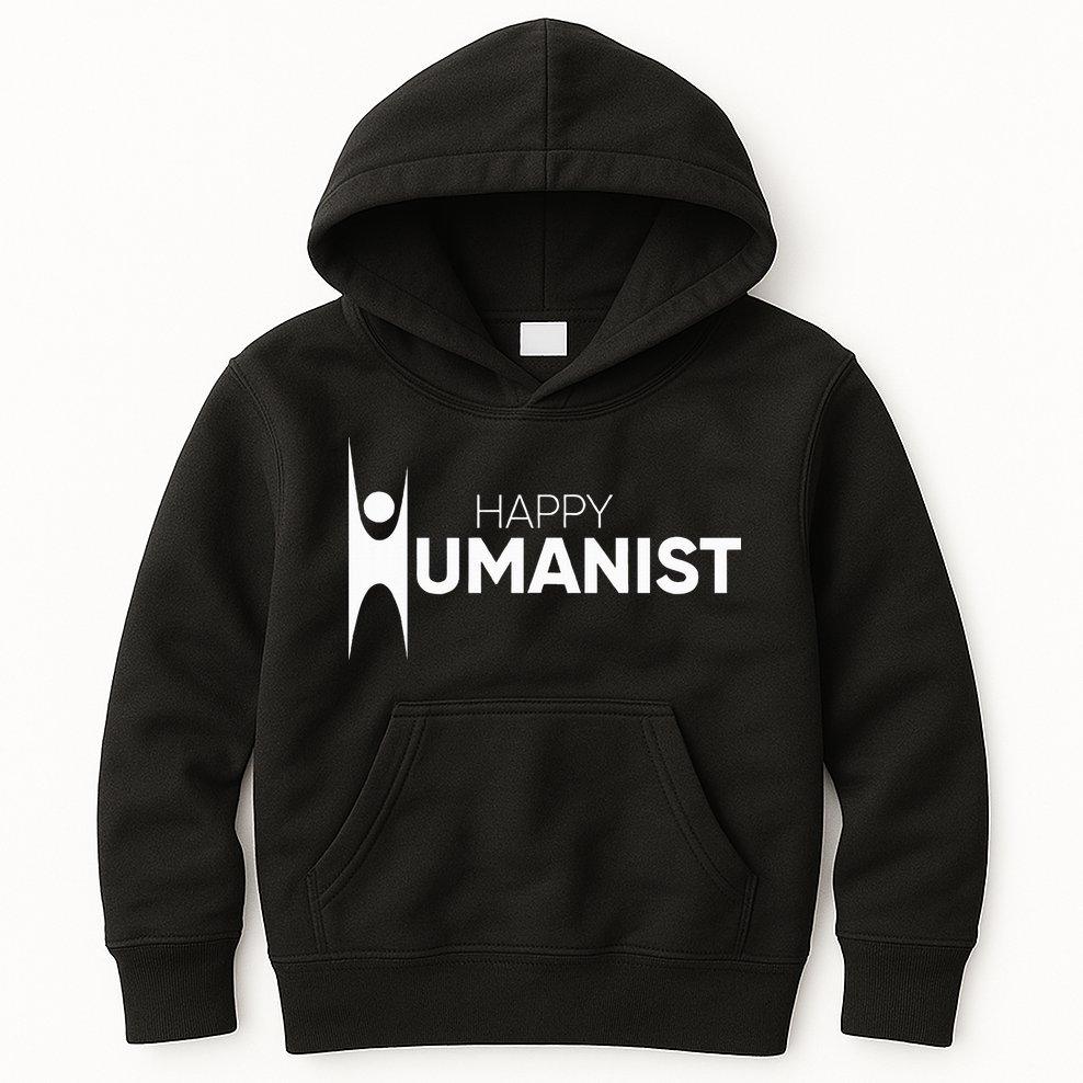 Happy Humanist Symbol Atheist Atheism Secular Kids Hoodie