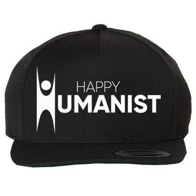 Happy Humanist Symbol Atheist Atheism Secular Wool Snapback Cap