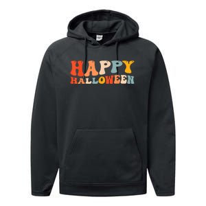 Happy Halloween Spooky Celebration Trick Or Treat Performance Fleece Hoodie