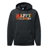 Happy Halloween Spooky Celebration Trick Or Treat Performance Fleece Hoodie