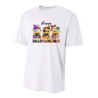 Happy Hallothanksmas School Bus Halloween Thanksgiving Christmas Youth Performance Sprint T-Shirt