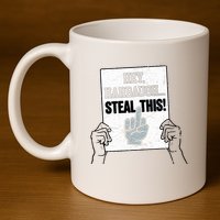 hey harbaugh steal this  11oz C Handle Ceramic Mug