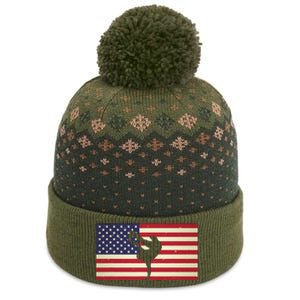 Hip Hop Street Break Dancing Teacher Patriotic American Flag The Baniff Cuffed Pom Beanie