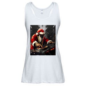 Hip Hop Santa Dj Christmas Ladies Essential Flowy Tank