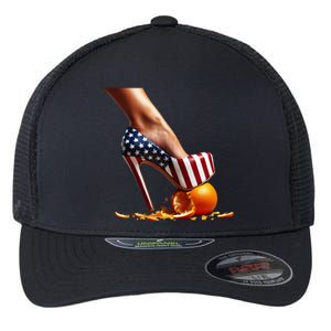 High Heels Squash Oranges; Kamala Harris Election Funny Gift Flexfit Unipanel Trucker Cap