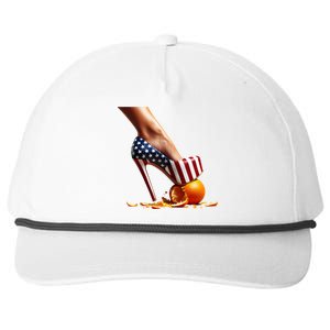 High Heels Squash Oranges; Kamala Harris Election Funny Gift Snapback Five-Panel Rope Hat