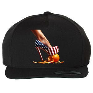 High Heels Squash Oranges; Kamala Harris Election Funny Gift Wool Snapback Cap