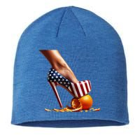 High Heels Squash Oranges; Kamala Harris Election Funny Gift Sustainable Beanie