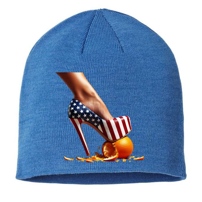 High Heels Squash Oranges; Kamala Harris Election Funny Gift Sustainable Beanie