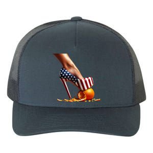 High Heels Squash Oranges; Kamala Harris Election Funny Gift Yupoong Adult 5-Panel Trucker Hat