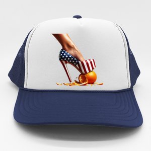 High Heels Squash Oranges; Kamala Harris Election Funny Gift Trucker Hat