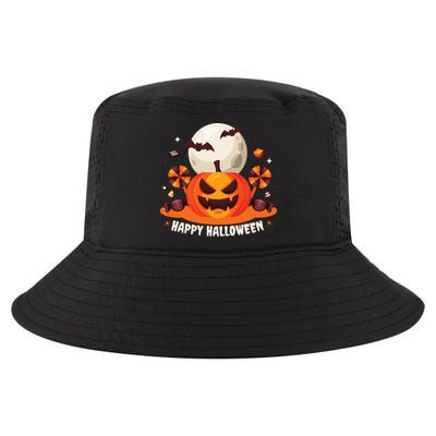 Happy Halloween Spooky Pumpkin Candy Cool Comfort Performance Bucket Hat