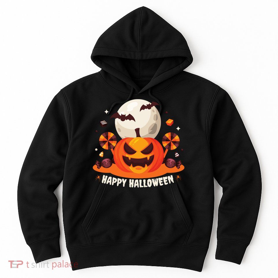 Happy Halloween Spooky Pumpkin Candy Hoodie