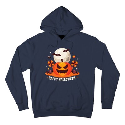 Happy Halloween Spooky Pumpkin Candy Hoodie