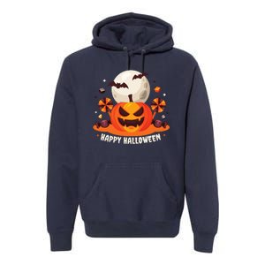 Happy Halloween Spooky Pumpkin Candy Premium Hoodie