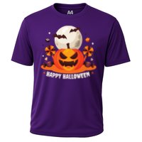 Happy Halloween Spooky Pumpkin Candy Cooling Performance Crew T-Shirt